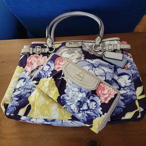 🌼 Coach Madison Floral Tote & Wallet Set 🌼